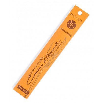 EDA Incense Sandalwood | Maroma | Fair Trade | Charcoal Free | Phthalates Free | 10 Sticks | Vitaminlife