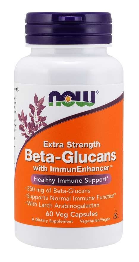 Now Foods Beta Glucans with ImmunEnhancer 250mg 60 VegCap