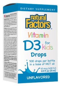 Natural Factors Vitamin D3 Drops 0.5 oz Liquid