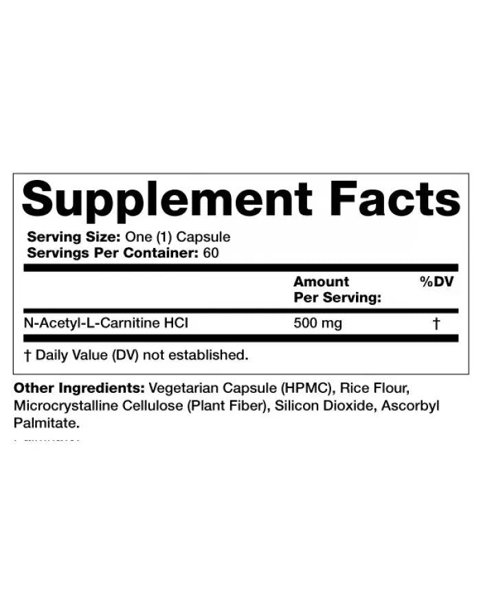 Olympian Labs Acetyl L-Carnitine 500mg 60 Capsule