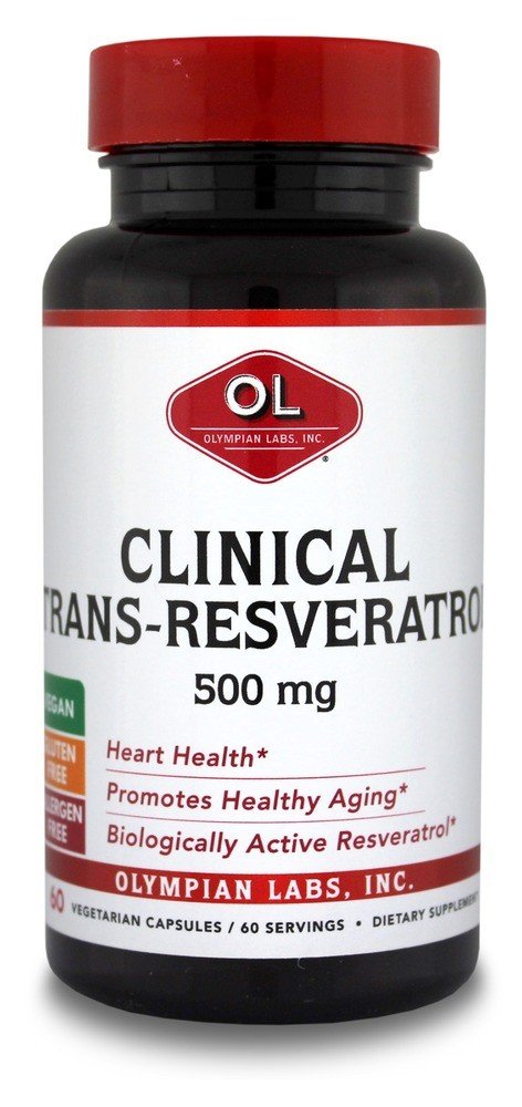 Olympian Labs Clinical Resveratrol 500 mg 60 Capsule