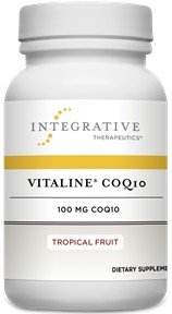 Integrative Therapeutics Vitaline CoQ10 (100 mg) - Tropical Fruit Flavor 30 Chewable