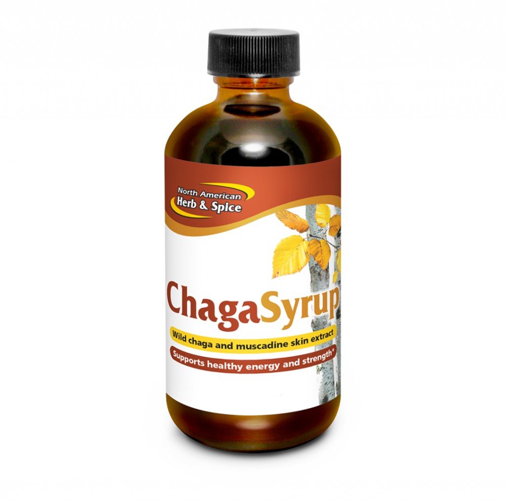 North American Herb & Spice ChagaSyrup 8 oz Liquid