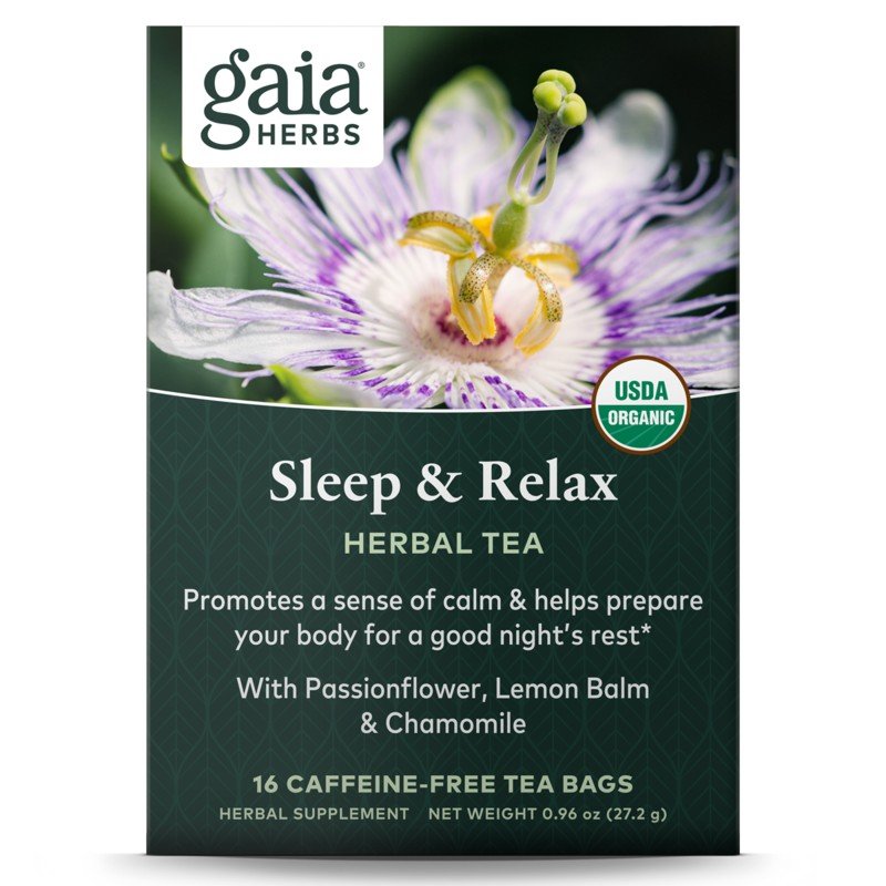 Gaia Herbs Sleep &amp; Relax Tea 16 Bag