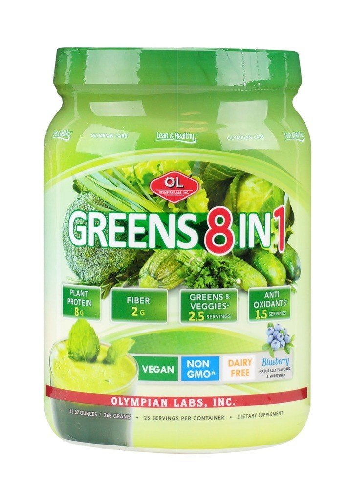 Olympian Labs Greens Protein 8 in 1- 25 Servings 0.9 lbs Powder