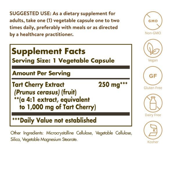 Solgar Tart Cherry 1000 mg 90 VegCap