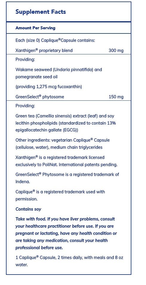 Pure Encapsulations XanthiTrim 60 Caplique Capsule