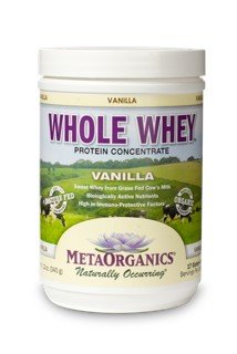 MetaOrganics Whole Whey - Vanilla 12 oz Powder