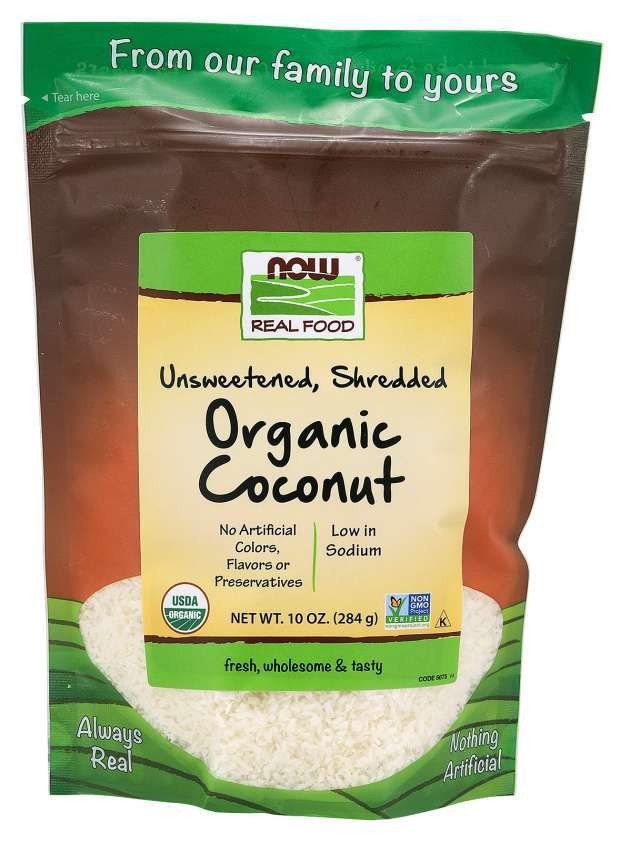 Now Foods Coconut Organic Unsweetened 10 oz Bulk