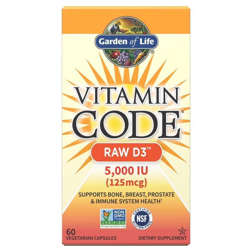 Garden of Life Vitamin Code Raw D3 5000 IU 60 Capsule