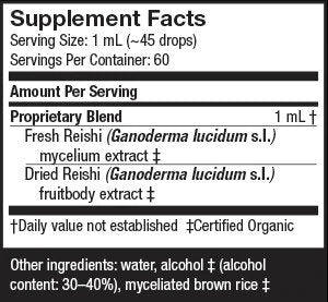 Fungi Perfecti/Host Defense Reishi 2 oz Liquid