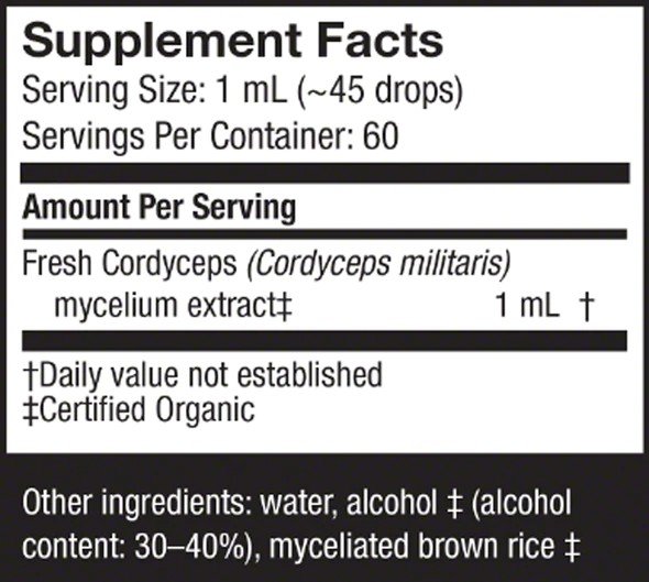 Fungi Perfecti/Host Defense Cordyceps Extract 2 oz Liquid