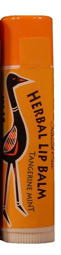 emulate Natural Care Emu Oil Herbal Lip Balm Fresh Tangerine Mint SPF 18 .15 oz Stick