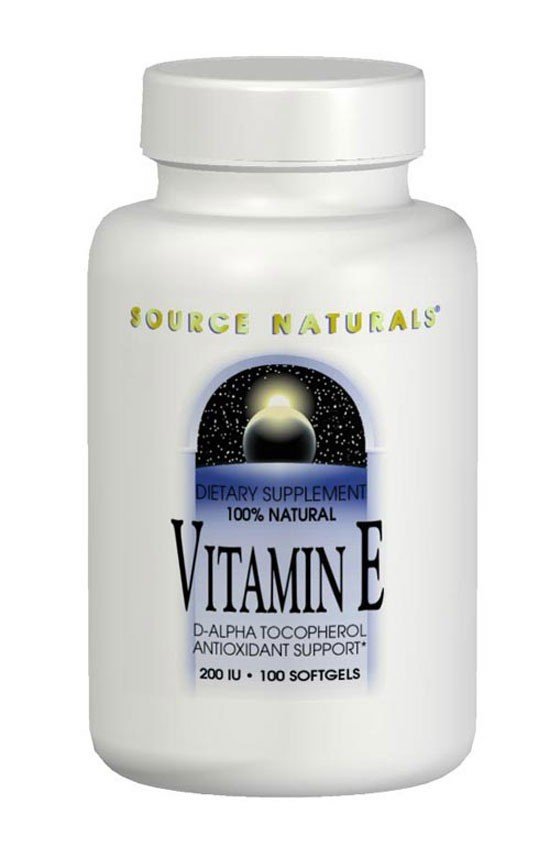 Source Naturals, Inc. Vitamin E d-Alpha Toco 200 IU softgels 100 Softgel