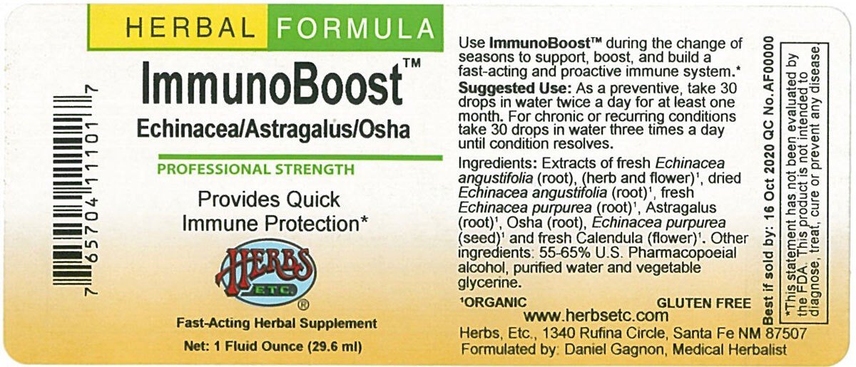 Herbs Etc ImmunoBoost 1 oz Liquid