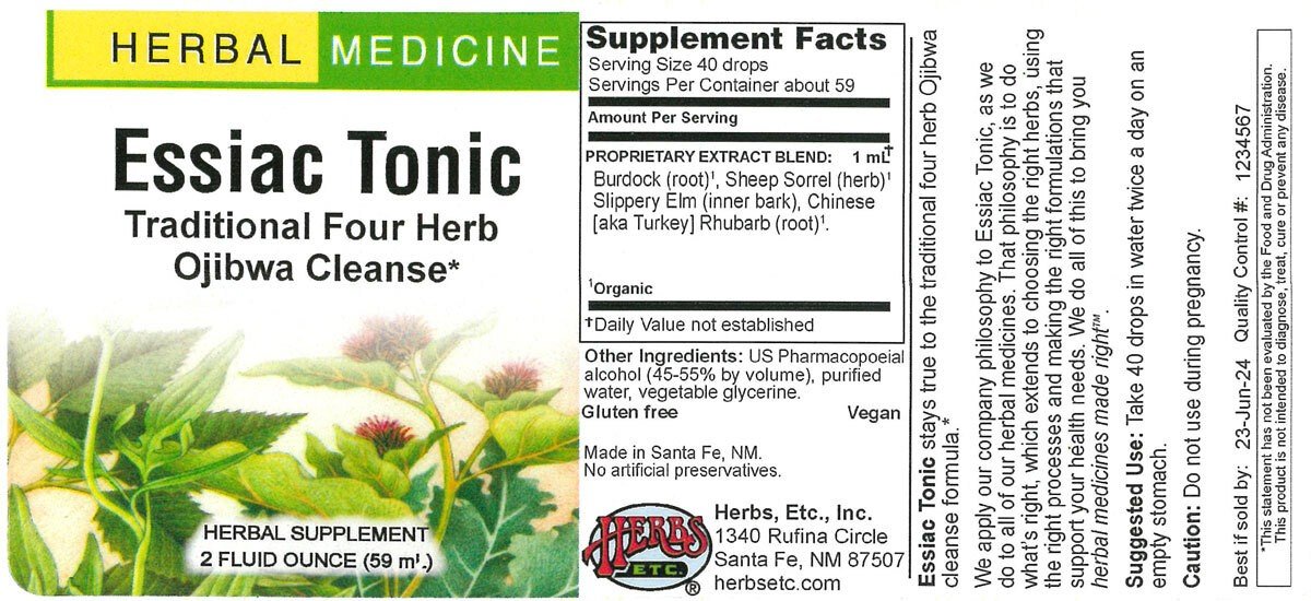 Herbs Etc Essiac Tonic 2 oz Liquid