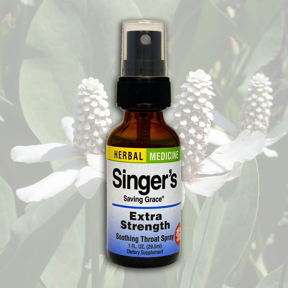 Singer's Saving Grace | Herbs Etc | Sore Throat Spray | Soothing Throat Spray | Herbal Medicine | Dietary Supplement | 1 fluid ounce | VitaminLife