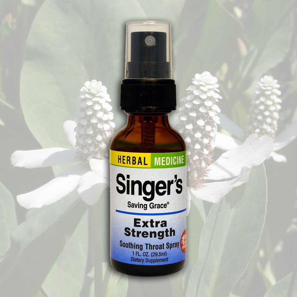 Singer&#39;s Saving Grace | Herbs Etc | Sore Throat Spray | Soothing Throat Spray | Herbal Medicine | Dietary Supplement | 1 fluid ounce | VitaminLife