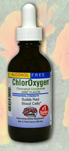 Herbs Etc Alcohol Free ChlorOxygen Mint Flavored 2 oz Liquid