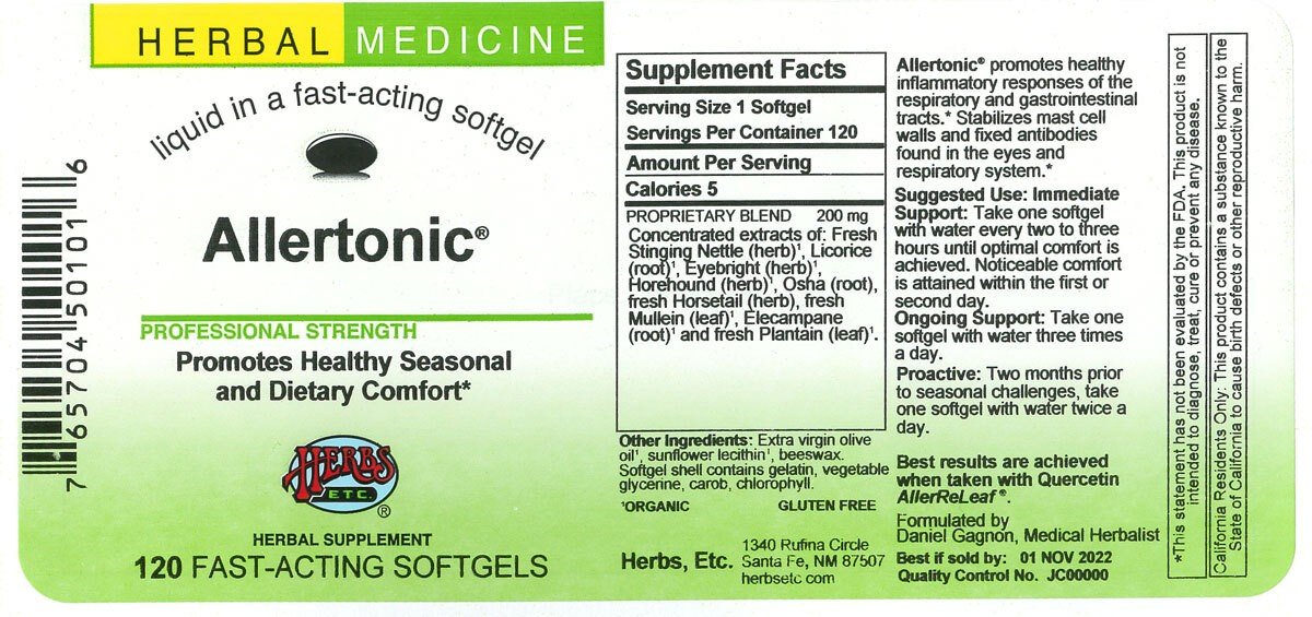 Herbs Etc Allertonic 120 Softgel