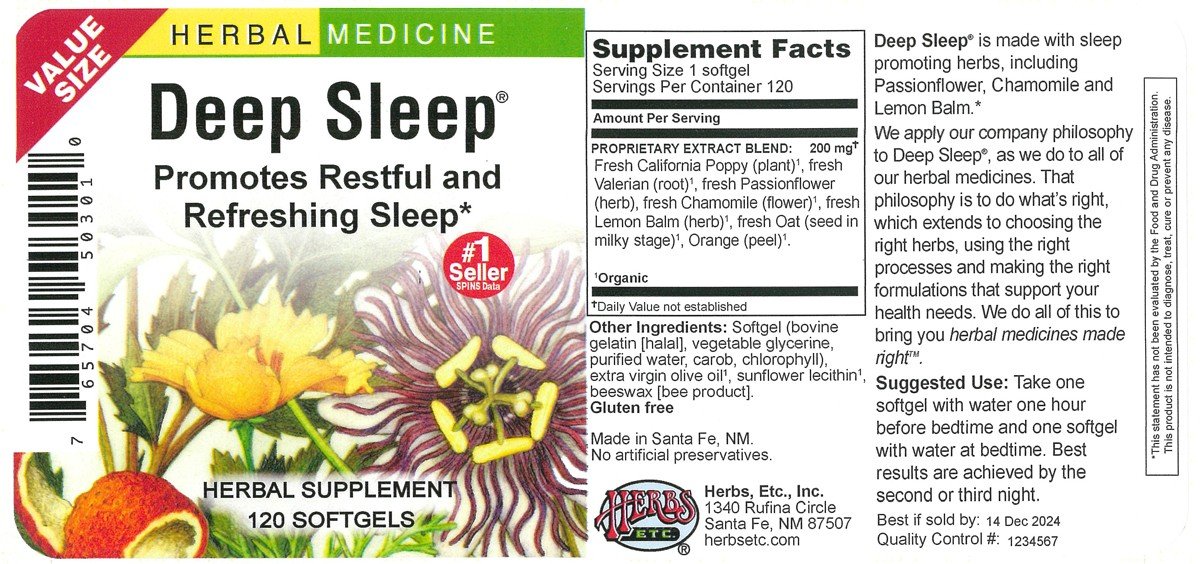 Herbs Etc Deep Sleep 120 Softgel