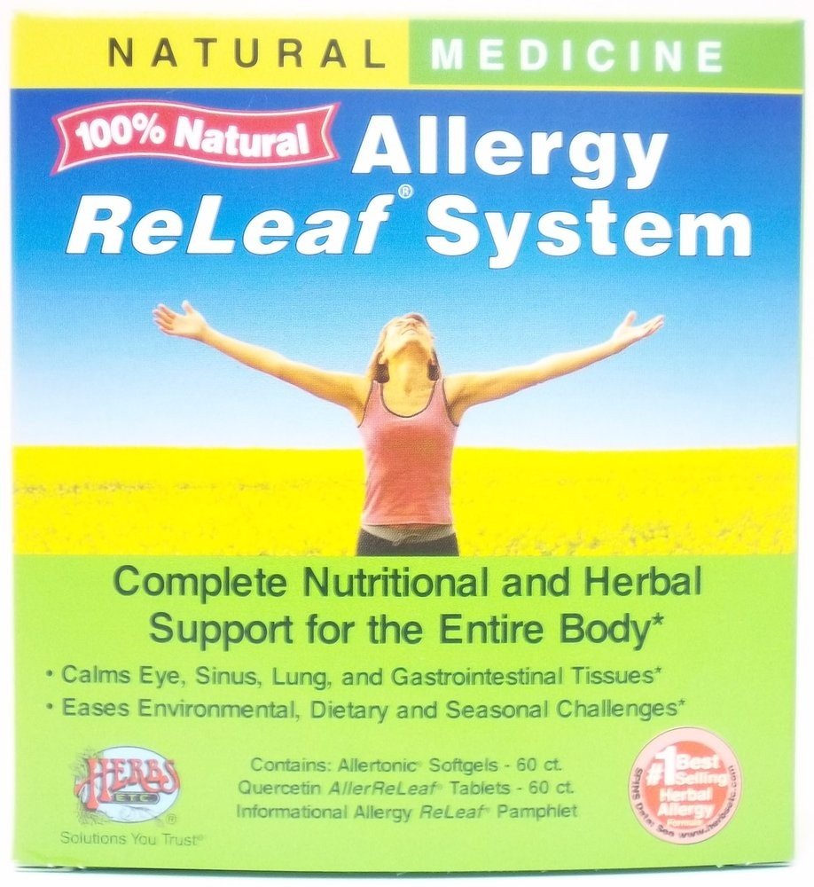 Herbs Etc Allergy ReLeaf System - 2 Bottles (Allertonic & Quercetin) 60+60 Softgel