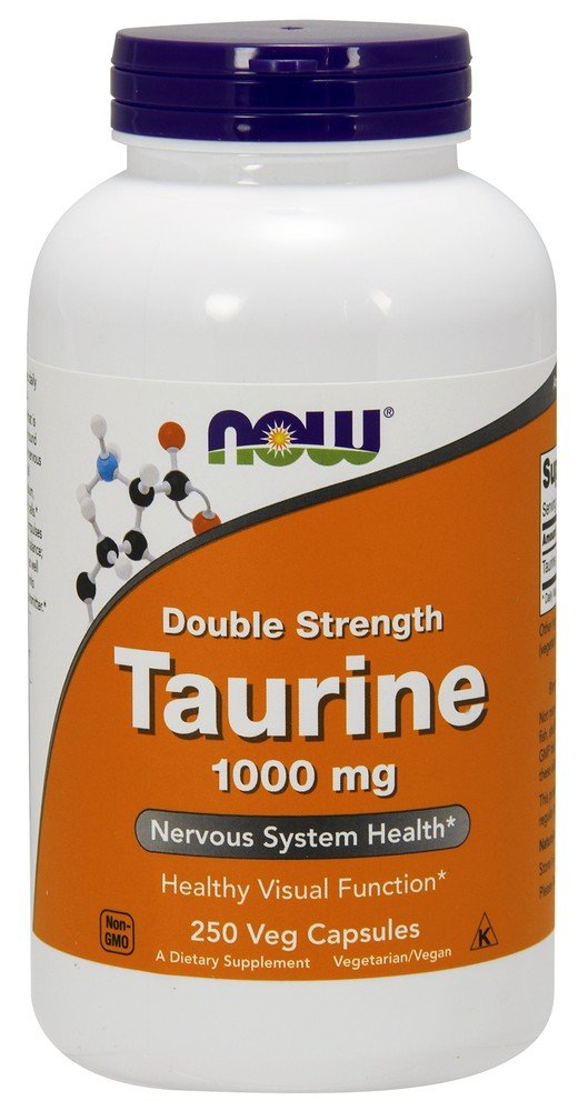 Now Foods Taurine 1000 mg 250 Capsule