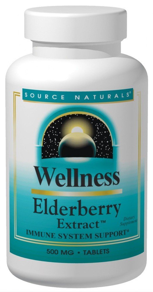 Source Naturals, Inc. Wellness Elderberry Extract 500mg 120 Tablet