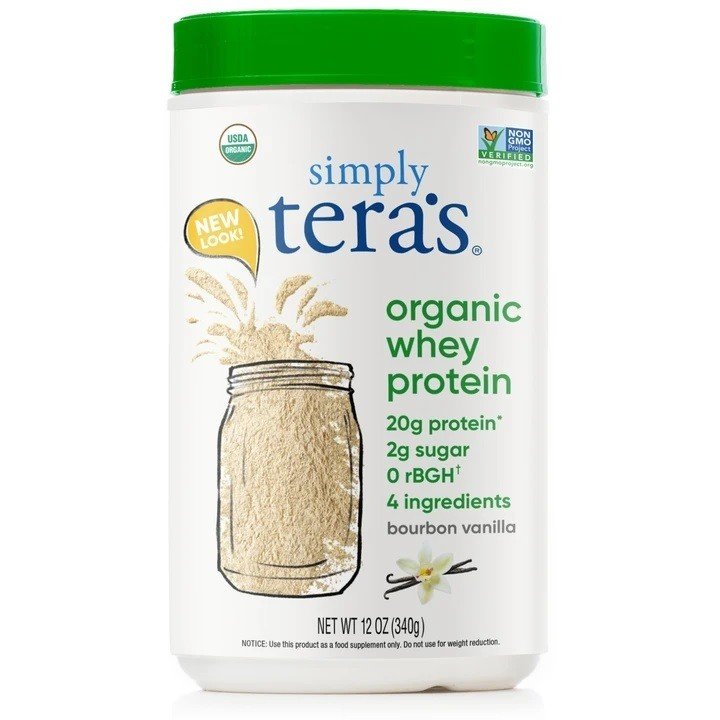 Simply Tera's Whey Protein- Organic Bourbon Vanilla 12 oz Powder