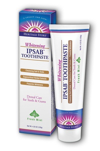 Heritage Store Ipsab Toothpaste 4.23 oz Paste