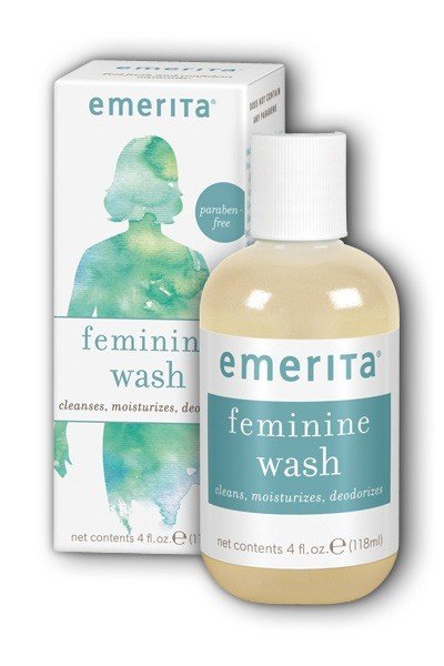 Emerita Feminine Cleansing &amp; Moisturizing Wash 4 oz Liquid