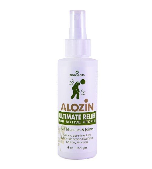 Zion Health Alozin Pain Relief Spray 4 oz Spray