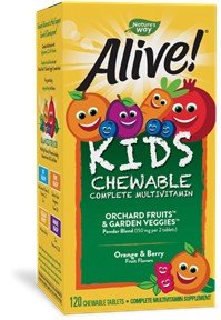 Nature&#39;s Way Alive Children&#39;s Multi-Vitamin Chewable 120 Chewable