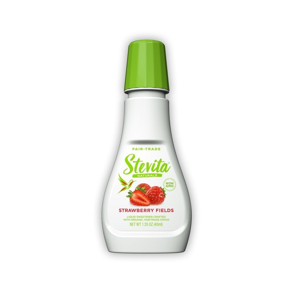 Stevita Stevia Strawberry - Convenient Squeeze Bottle 1.35 oz Liquid