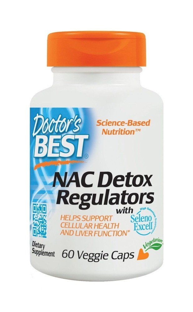 Doctors Best NAC Detox Regulators with Seleno Excell 60 VegCap