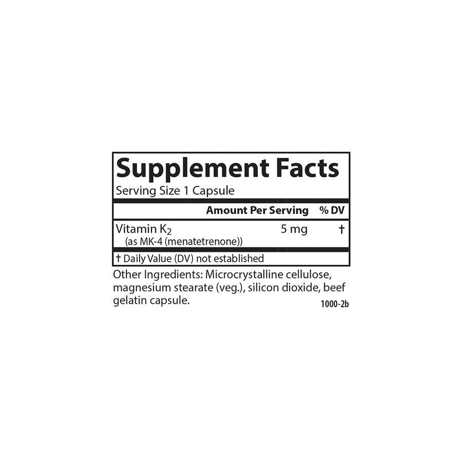 Carlson Laboratories Vitamin K2: MK7 (Menaquinone) 45mcg 90 Softgel