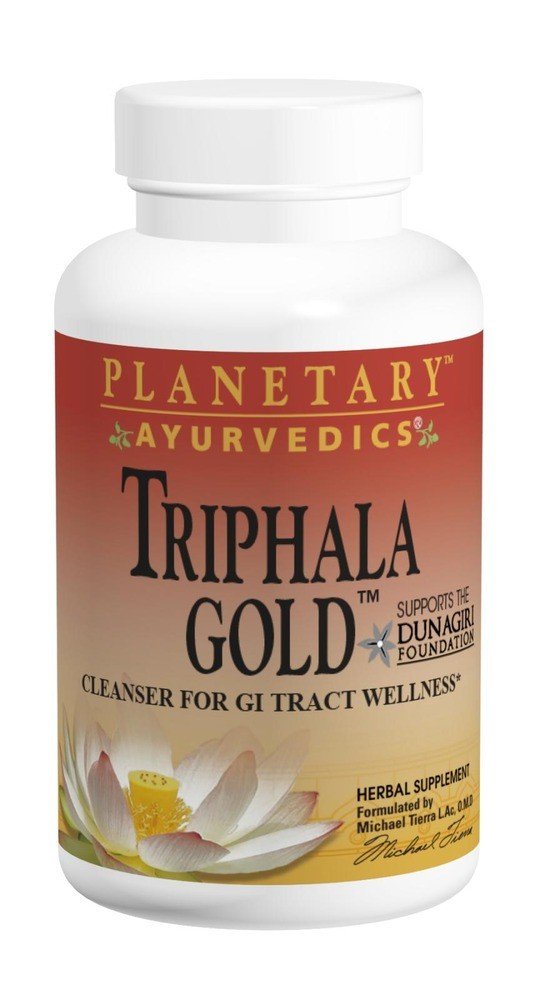 Planetary Herbals Triphala Gold 550 mg Ayurvedic 60 Capsule