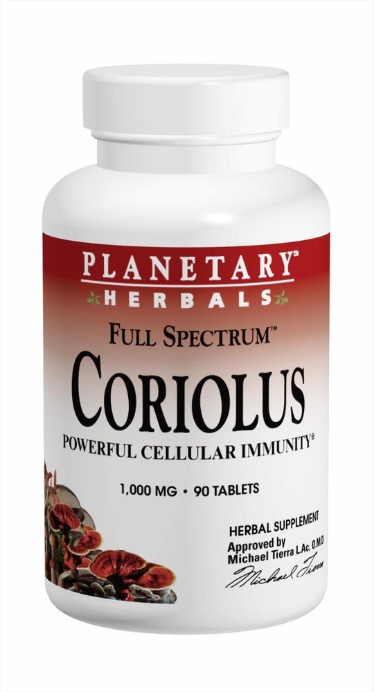 Planetary Herbals Full Spectrum Coriolus 1000 mg 60 Tablet