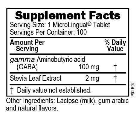 Superior Source GABA (Gamma-Aminobutyric Acid) 100 mg 100 Sublingual Tablet