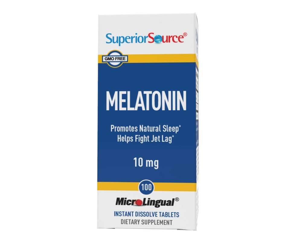 Superior Source Melatonin 10mg 100 Sublingual Tablet