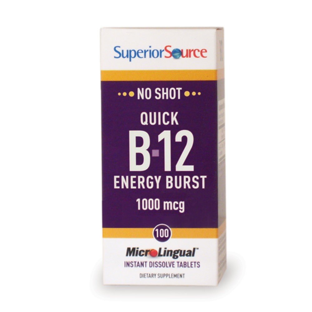 Superior Source Quick B-12 Energy Burst 100 Sublingual Tablet