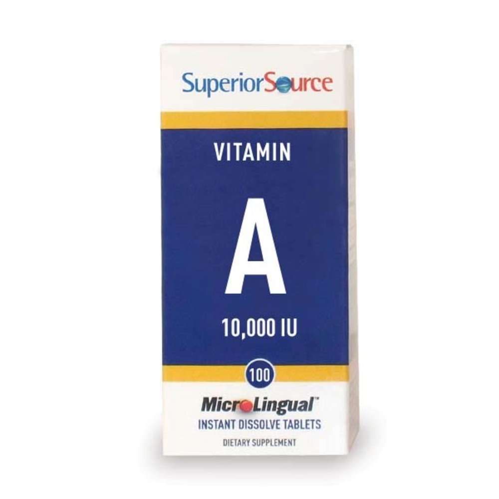 Superior Source Vitamin A 10,000 IU (Acetate) 100 Sublingual Tablet