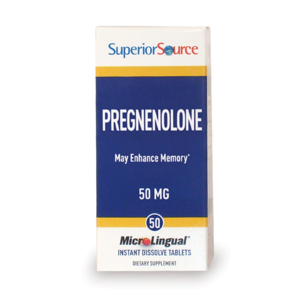 Superior Source Pregnenolone 50 mg 50 Sublingual Tablet
