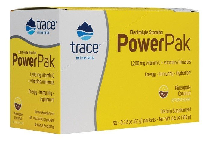 Trace Minerals Electrolyte Stamina Power Pak Pineapple Coconut 30 Packets