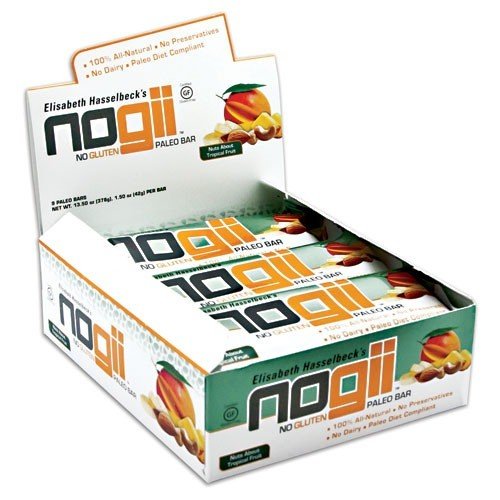 Nogii Paleo Bar Gluten-Free-Nuts About Tropical Fruit-Box 9 Bars 1 Box
