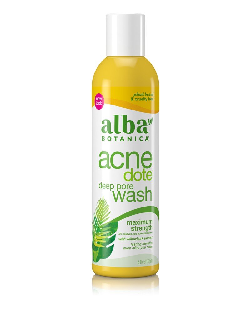 Alba Botanica Acnedote Skin Care Deep Pore Wash 6 oz Liquid