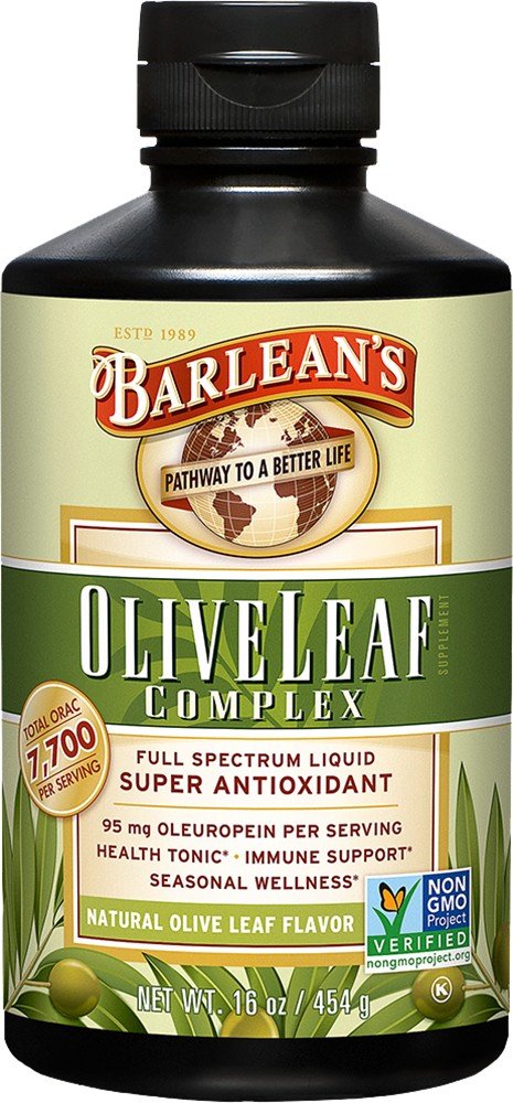 Barlean&#39;s Olive Leaf Complex - Natural Flavor 16 oz Liquid
