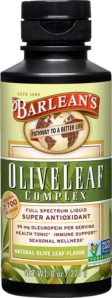 Barlean&#39;s Olive Leaf Complex - Natural Flavor 8 oz Liquid