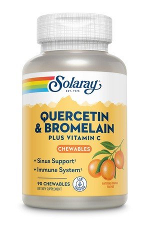 Solaray Quercetin &amp; Bromelain Plus Vitamin C 90 Chewable