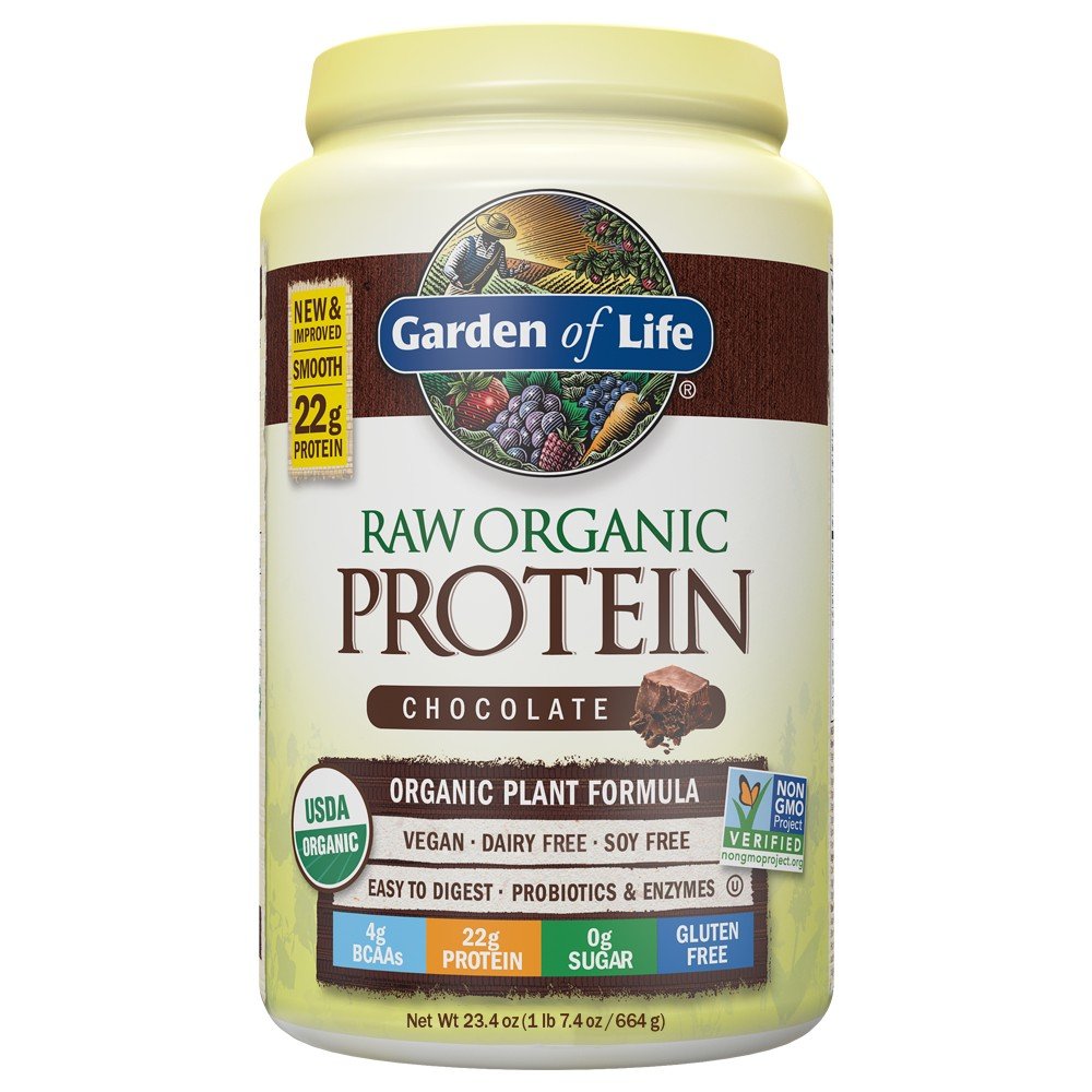Garden of Life Raw Organic  Protein - Chocolate 23.4 oz Powder